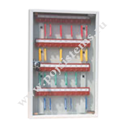Шкаф для ключей КЛ-40С (дверца стекло) с брелоками